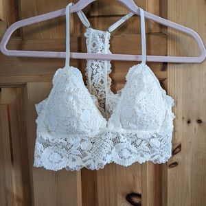 aerie lacy racer back bralette